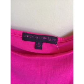 Laugh Out Loud Always New Juniors Young Adults Pink Cotton Blend Off The Shoulder Shirt Top Medium