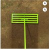 Steelite Lawn Leveling Rake 30"x10" Level Lawn Tool 72” Steel