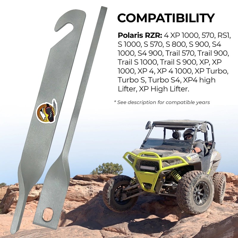 Keep Smiling Polaris UTV Door Latches Opens Door 8" for