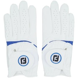 FootJoy Weathersoft FGWF3PRWB-18 White/Blue, Ambidextrous, Women's, 7.1 inches (18 cm)