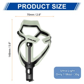 sourcing map Bicycle Water Bottle Holder Lightweight Bike Bottle Cages Cycling Cup Holder for MTB Road Gravel, Light Grey