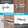 6.3 Inch Slide Bolt Gate Latch, Barrel Bolt Latch, Silver