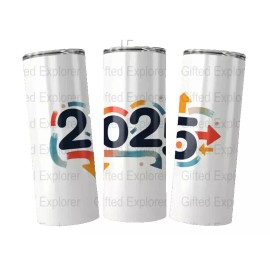 Unbranded Happy New Year 2025 Graduation Senior  20oz Tumbler Insulated Travel Cup mug