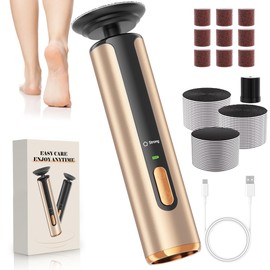 AvantShine Electric Foot Callus Remover, Callus Remover for Feet with 60 Pcs Sandpaper Discs, Rechargeable & Adjustable Speeds LED Display, 2-in-1 Electric Foot File for Dead Skin Removal & Nail Care