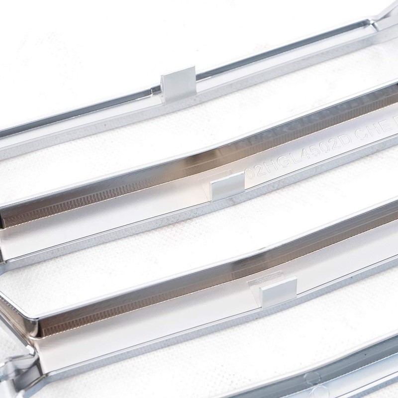 G-PLUS Grille Insert Chrome Snap On Front Lower Compatible With