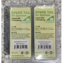 Teckel 2 Packs Teckel Sprinker Frog Prop Tail Replacement Tails 4/pk Blue Blue