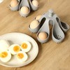 Silicone Egg Boiler Rack, Freestanding Egg Boiler Holder with 6