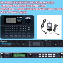 MSZLZTD for Alesis SR-16 - Studio-Grade Standalone Drum Machine Power Adapter Compatible with Alesis DM5 DM8 DM10 18-bit Drum Module Power Cord for Alesis Midiverb 4 Supply Cord Replacement Part