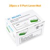 BELEKS 5 Port Electrical Lever Nuts, 5 Conductor AWG 12-24