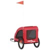 vidaXL Pet Bike Trailer - Red Iron Bicycle Pet Cart