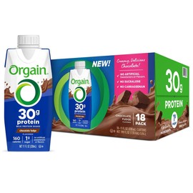 Orgain Orgain 30g Milk Protein Shake, Chocolate Fudge, 11 fl oz, 18-pack