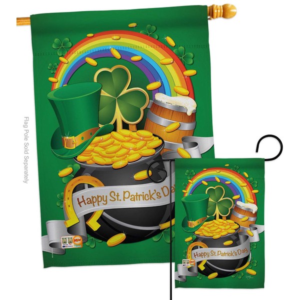 Breeze Decor S102027-BO Happy Day Spring St Patrick Decorative Vertical