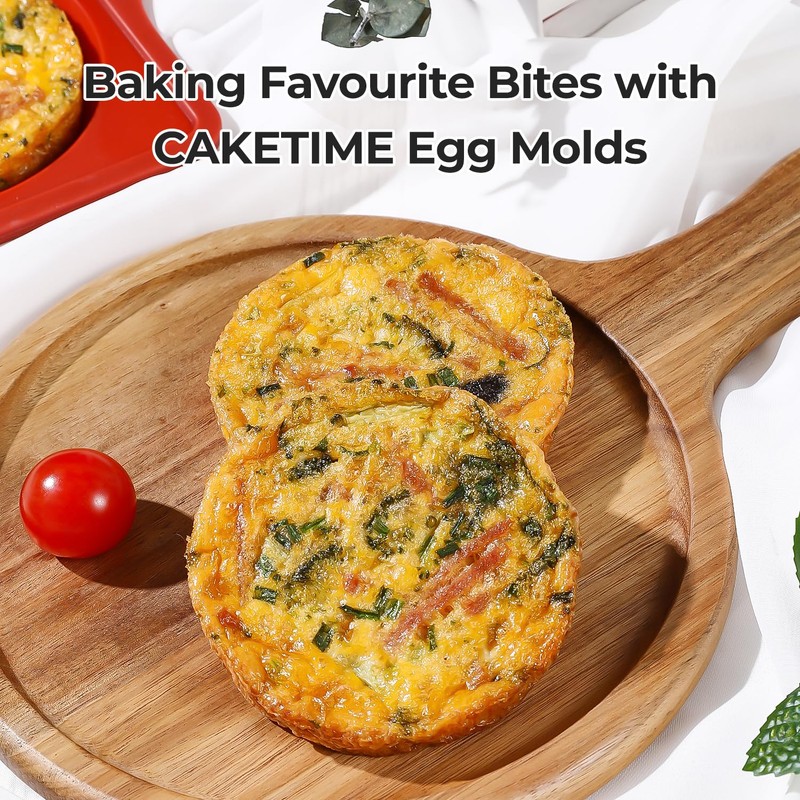 CAKETIME Muffin Top Pan Non Stick, 4 Inch Metal Frame