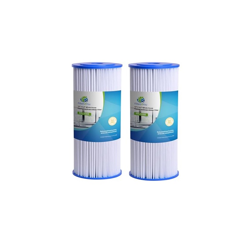 Compatible for ECP1-BB Pleated Cellulose Polyester Filter Cartridges, 9-3/4" x
