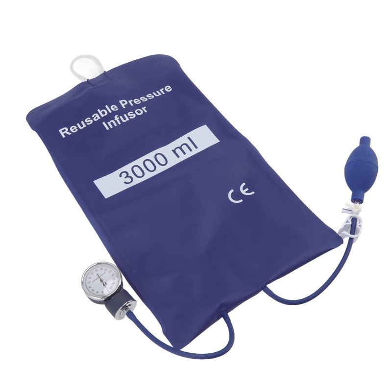 3000ml Pressure Infuser Bag with Pump and Metal Gauge for