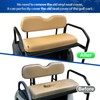 NOKINS Golf Cart Waterproof Rear Seat Covers,Smooth and Simple,No Stapler