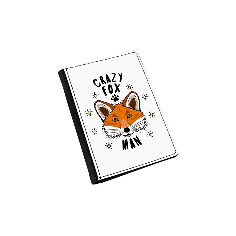 Gift Base Verrückte Fox Mann Stars Passport Halter Abdeckung