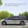 BEXITA BEXITA Halbgarage Auto Winter Abdeckplane wasserdichte Outdoor Auto Autoabdeckung