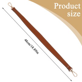 GEEHUA Brown Bag Strap, 19 Inch PU Bag Strap, Shoulder Strap for Bags, Handle for Bags, Replacement with Twist Locks for Purse, Carry Bag, Shoulder Bag (Brown)
