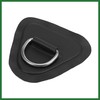 Motoforti 4pcs D Ring Patch PVC Stainless Steel Triangle Shape
