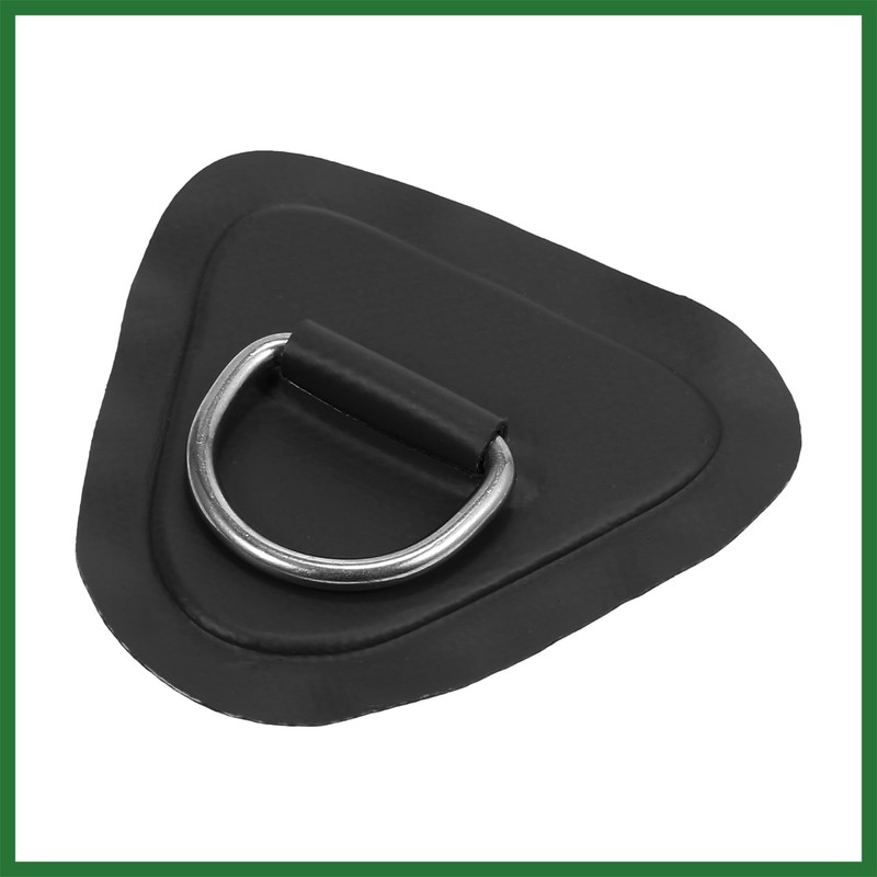 Motoforti 4pcs D Ring Patch PVC Stainless Steel Triangle Shape