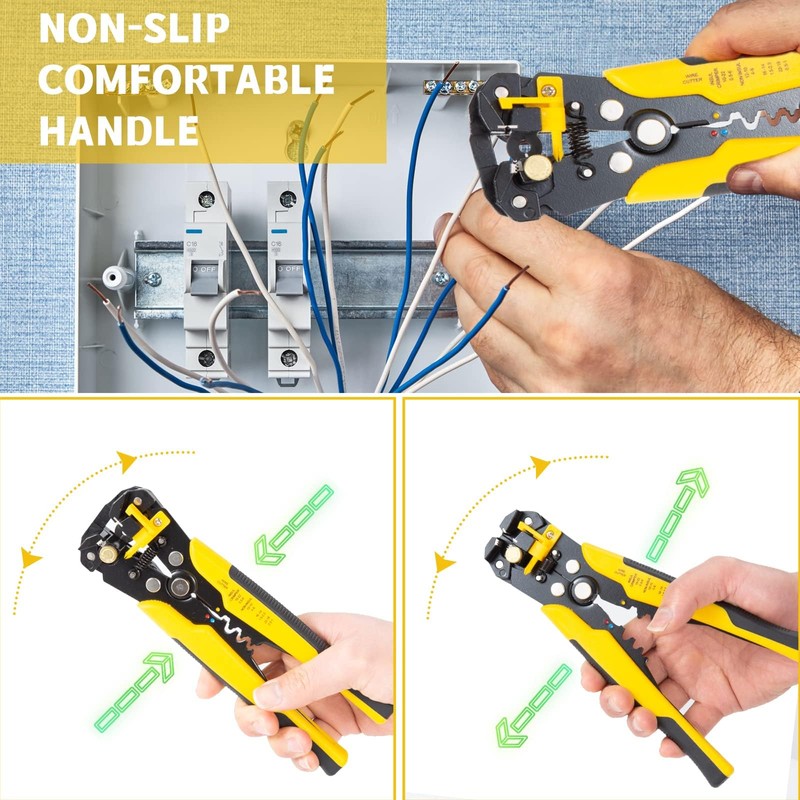 Automatic Wire Stripper, 3 in 1 Wire Cutter Crimping Tool