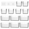12 Pcs Storage Organizer Bins Wall Mounted Organizer Basket,Wall Organization