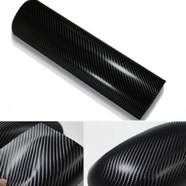 DIYAH 4D Black Carbon Fiber Vinyl Wrap Sticker with Air Release Bubble Free Anti-Wrinkle (108" x 60" / 9FT x 5FT)