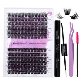 DIY Lash Extensions Set Cluster Lashes DIY Eyelash Extension at Home Lash Bond and Seal DIY Eyelash Extensions Bond and Seal DIY Eyelash Cluster
