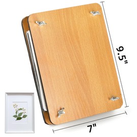 Noamus 54Pcs Flower Press Kit, 7" x 9.5" 6-Layer Wooden Leaves Pressing Kit for Adult, Solid Wood Book Pressed Plant Preservation Kit, DIY Arts Dried Flowers Craft Tool for Children Gift