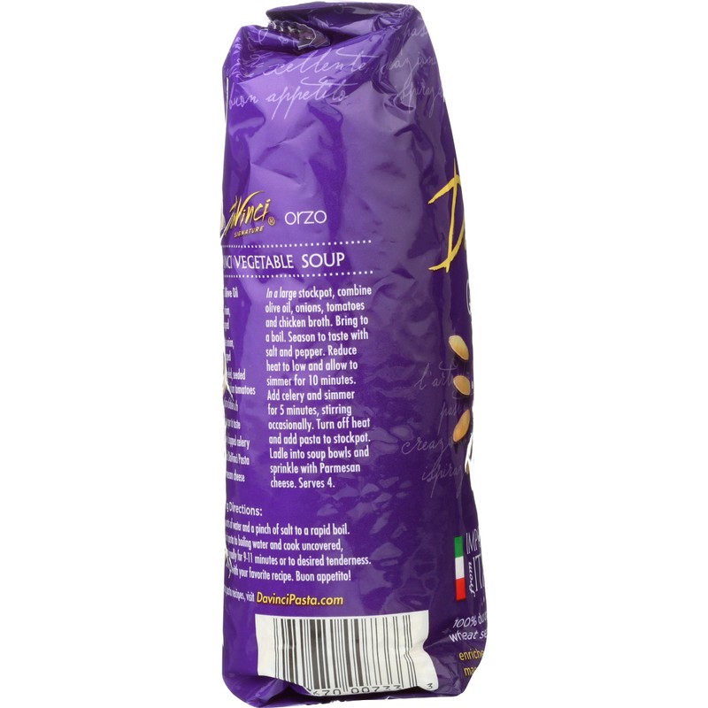 Da Vinci Orzo Pasta, 16 oz