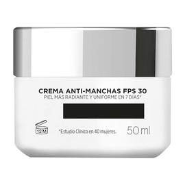 L'Oréal Paris Glycolic Bright Crema de Día Anti Manchas con Protección Solar FPS30, con Ácido Glicólico y Niacinamida, Reduce y Previene Todo Tipo de Manchas, 50 ml.