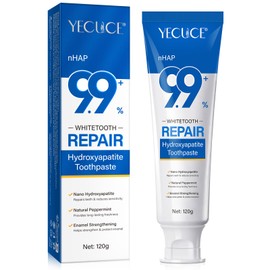 9.9% Hydroxyapatite Toothpaste, Natural Nano Hydroxyapatite Toothpaste for Enamel Support & Tooth Fortifying - Fresh Mint Flavor, Daily Use