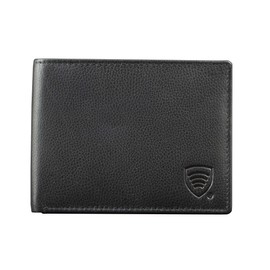 KORUMA Slim Genuine Leather Mens Wallet - RFID STOP Protection [Certified] - CARD CLASH Protector [TAP&GO Feature] - Slim Card Holder - Original NFC Wallet - [KUK-93NBL]