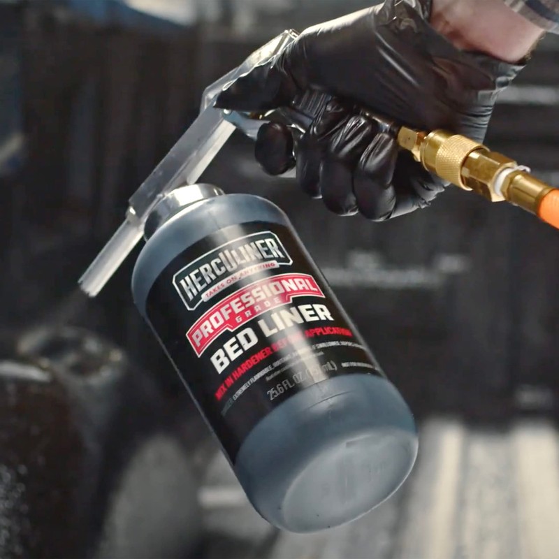 Herculiner Spray On Bed Liner Kit - Professional Grade, 1