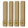 4 Pack Molle Straps with Snaps 6 inch, Tactical Mod