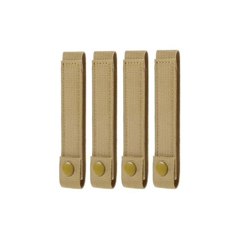 4 Pack Molle Straps with Snaps 6 inch, Tactical Mod