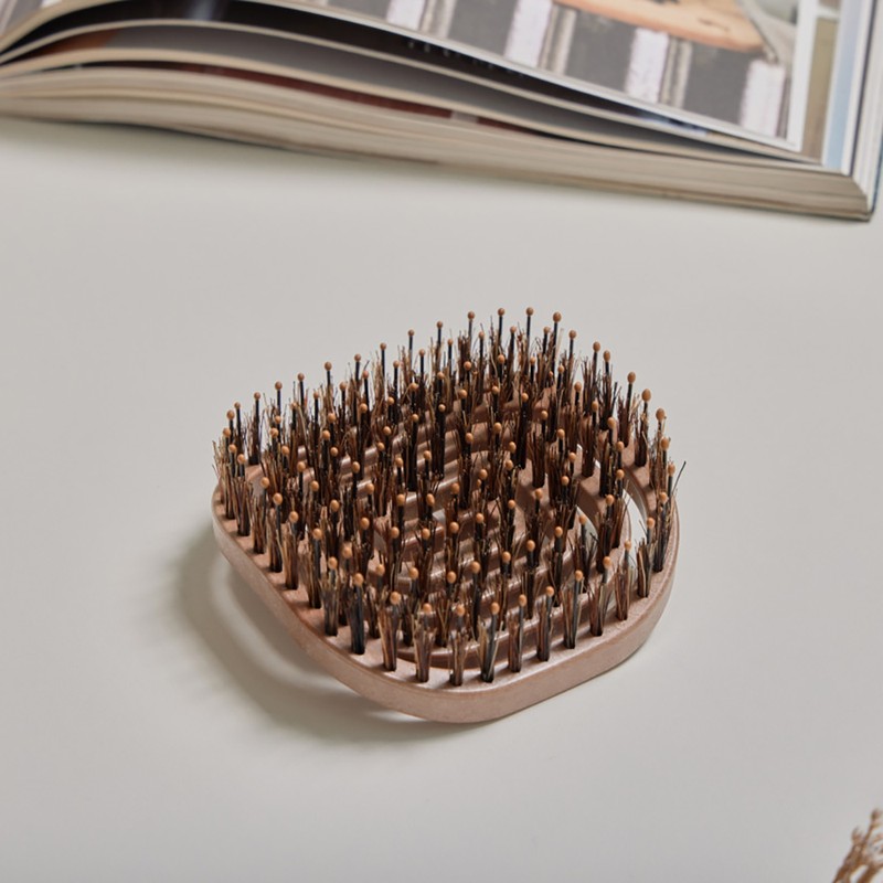 Yao Hairbrush [Portable Wood Boa] Mini travel portable comb scalp