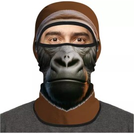 Sangpum Sangse Seolmyeong Chamjo 키르니 발라클라바 여름 오토바이 사이클링 낚시를 위한 남성 마스크 [Animal Lion Gold] KIRNI Balaclava Summer Motorcycle Cycling Fishing Mask for Men [Animal Lion Gold]