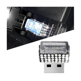 CGEAMDY Light for Car USB Atmosphere, Automatic LED Ambient Lighting for the Night, Car Interior Lighting USB Connection Car Parts, Automobile Interior Ambience Light USB Connection (White)