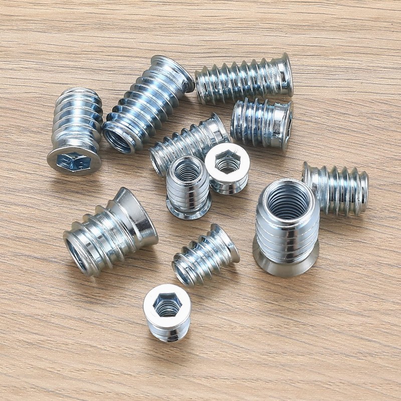 130 Pcs M6 M8 M10 Threaded Insert Nuts, Screw-in Nuts,