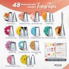 RFAQK 250 PCs Aluminum Cake Decorating Tools Kit with 12"