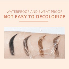 EONFAVE Waterproof Eyebrow Gel, Long-Lasting Eyebrow Shapes Gel Brow Gel with Brush, Highly Pigmented Eyebrow Colour, Lightweight, Non-Greasy Styling Eyebrow Gel (03 Dark Brown)