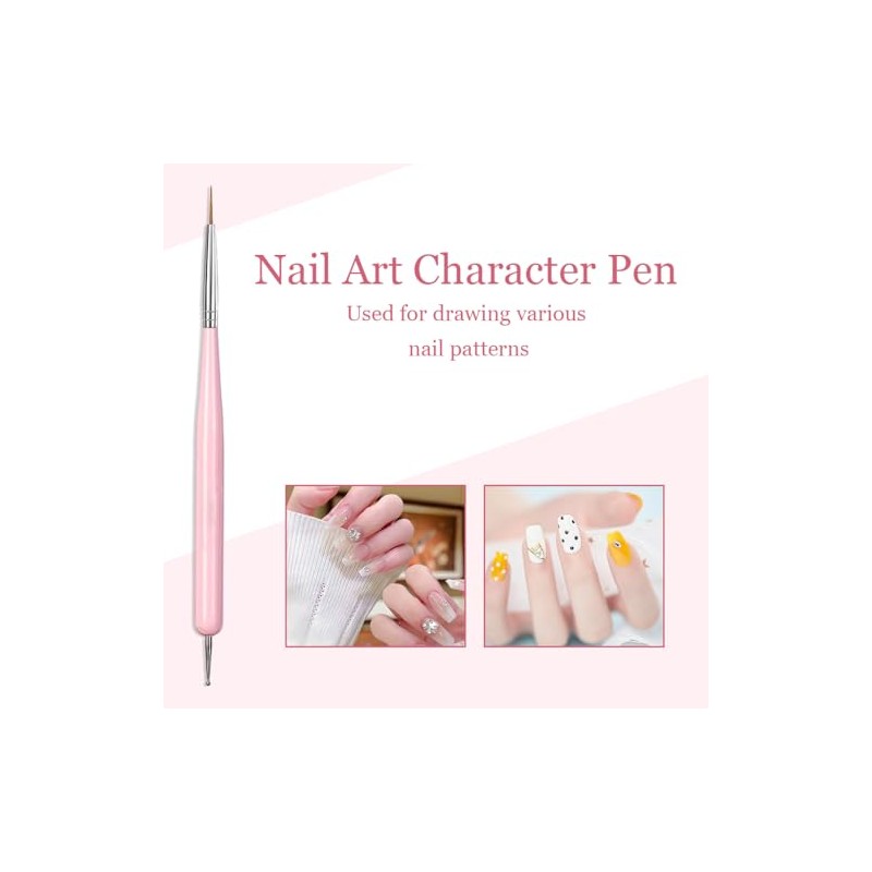 Juego de brochas profesionales para decoración de uñas de 6