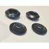 Lumac Black Plastic 1/2" Recessed Mount Hole Plug, Qty 25,