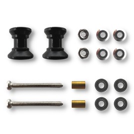 TAGATORON Aluminum Roller Set 0.3-0.3 inches (9-8 mm) 2-tier Aluminum Roller Set (1. Black)