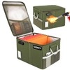 TOMKID 5200°F Fireproof Document Box, Fire Important Document Organizer with
