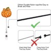 Halloween Badge Reel Retractable Cute Fall Pumpkin Polka Dots Acrylic