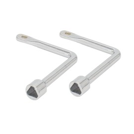 AIYIBEN Meter Cupboard Key, Electric Box Key, Practical L-Shaped Gas Electric Elevator Door, Gas Meter Cabinet, Fireplace, Chimney, Switch Control Cabinet Key. (2)