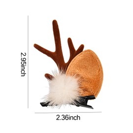 Christmas Hair Clips for Women Reindeer Antlers Hair Clips Barrettes Christmas Deer Horns Hair Clip Deer Antlers Hairpins Christmas Hair Accessories for Women Christmas Hair Pins 4 Pcs